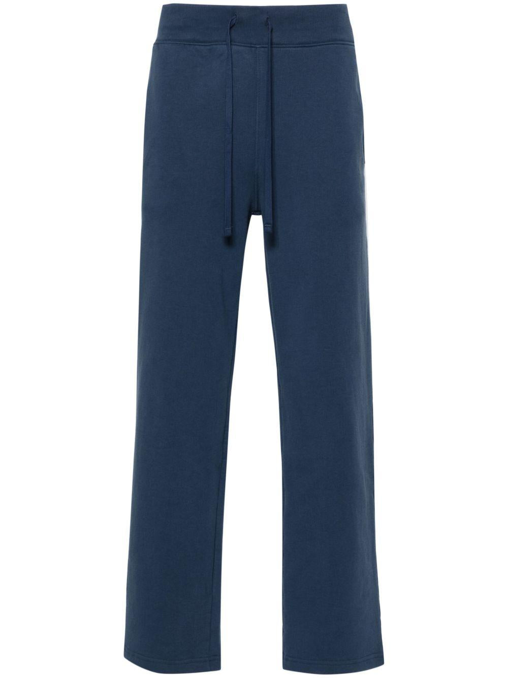 POLO RALPH LAUREN Pantaloni in cotone blu navy con vita elasticizzata