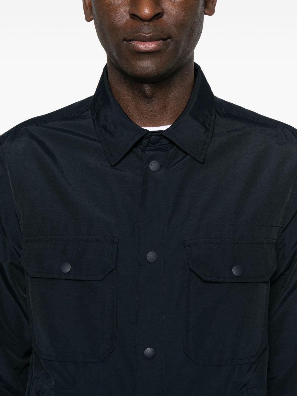 WOOLRICH Camicia blu notte con bottoni