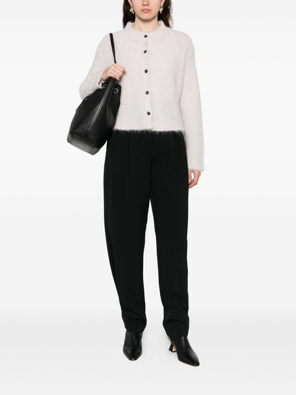 ANTONELLI Cardigan grigio a maniche lunghe