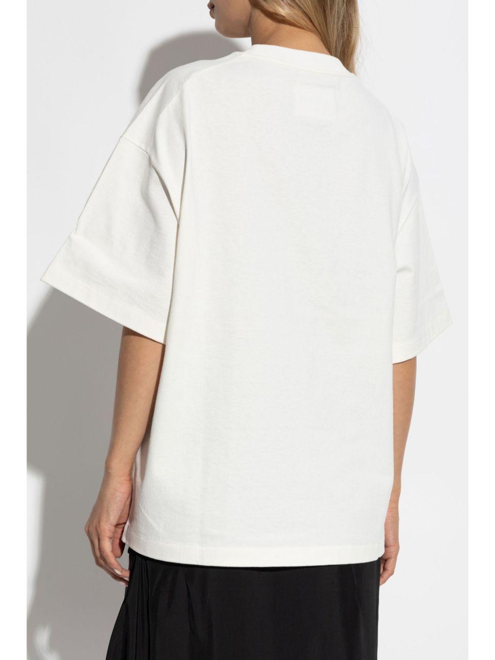 JIL SANDER T-shirt a maniche corte bianca con logo