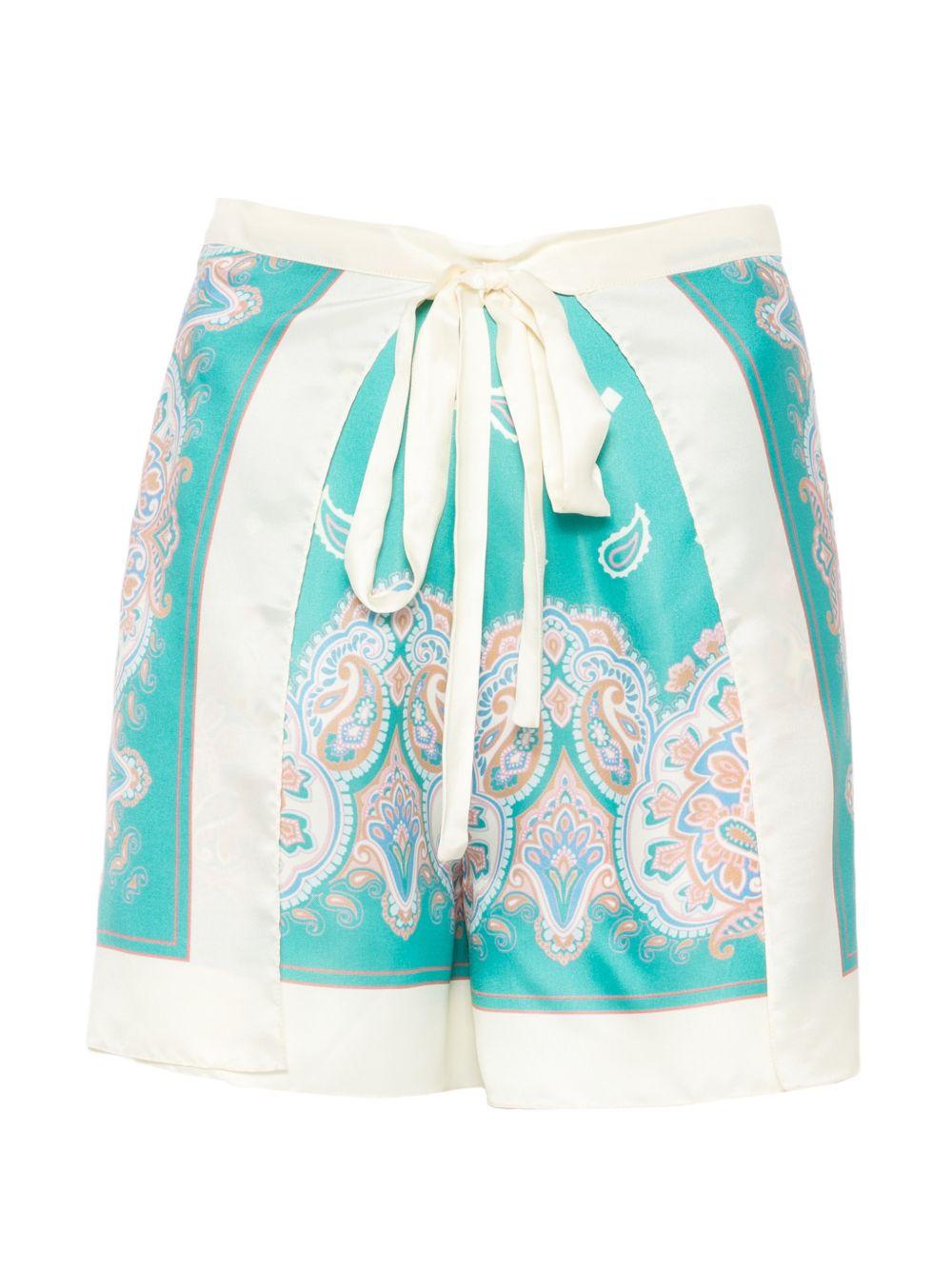 PINKO Pareo shorts da mare Merengue azzurro