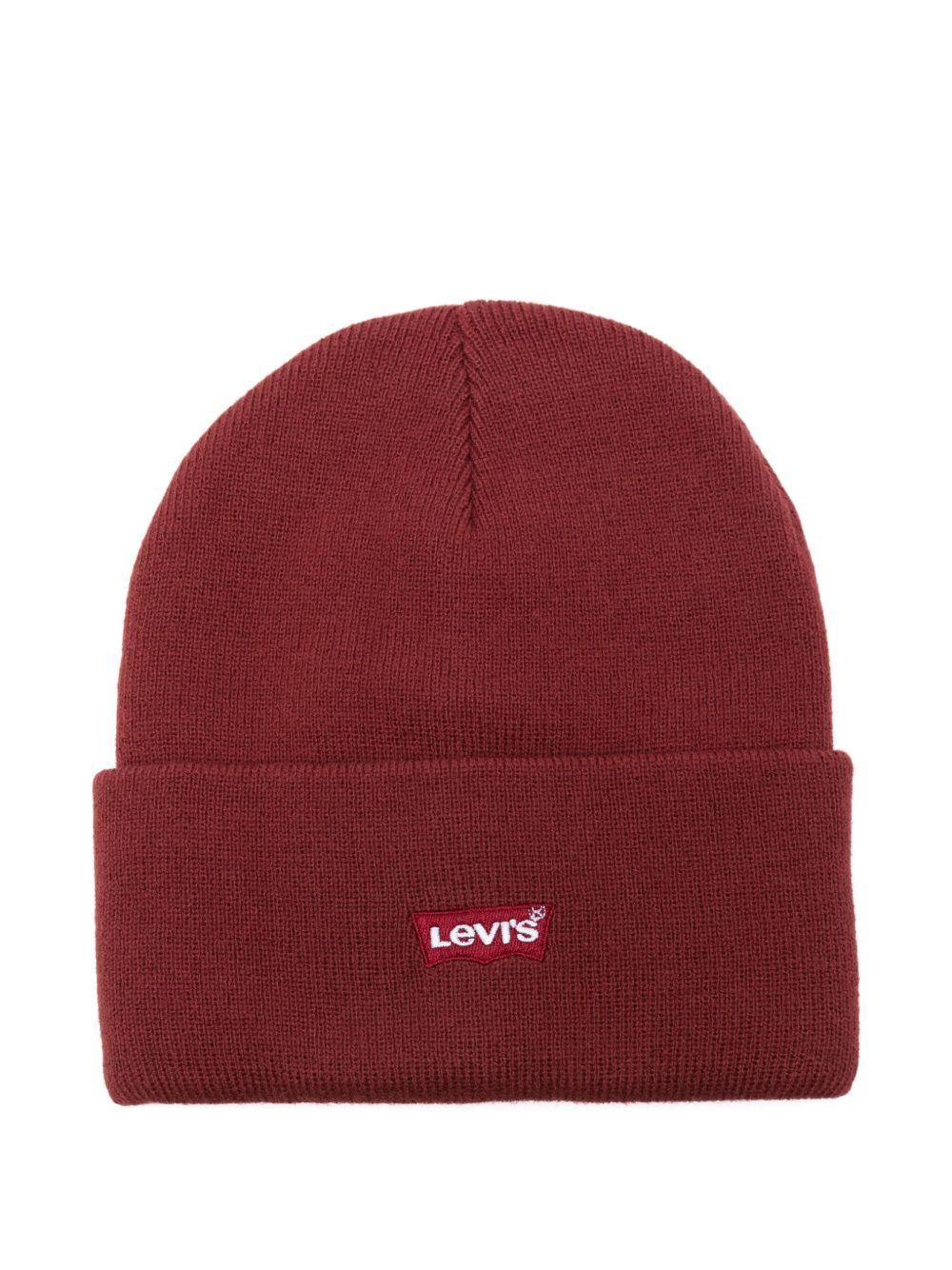 LEVIS Berretto rosso con logo