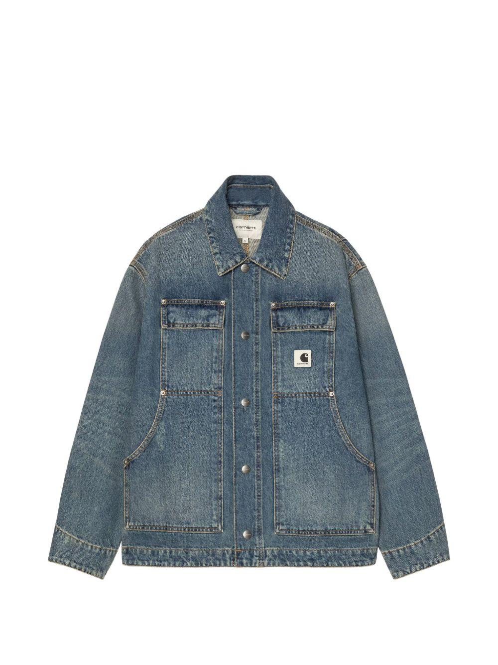 CARHARTT WIP Giacca in denim con tasche e logo