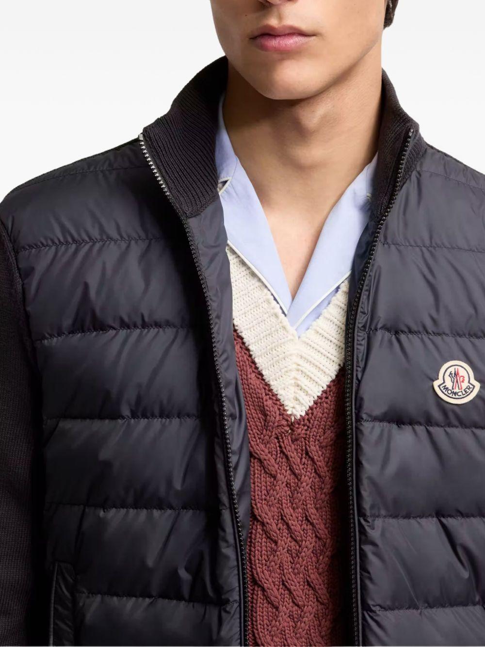 MONCLER Piumino combinato blu navy