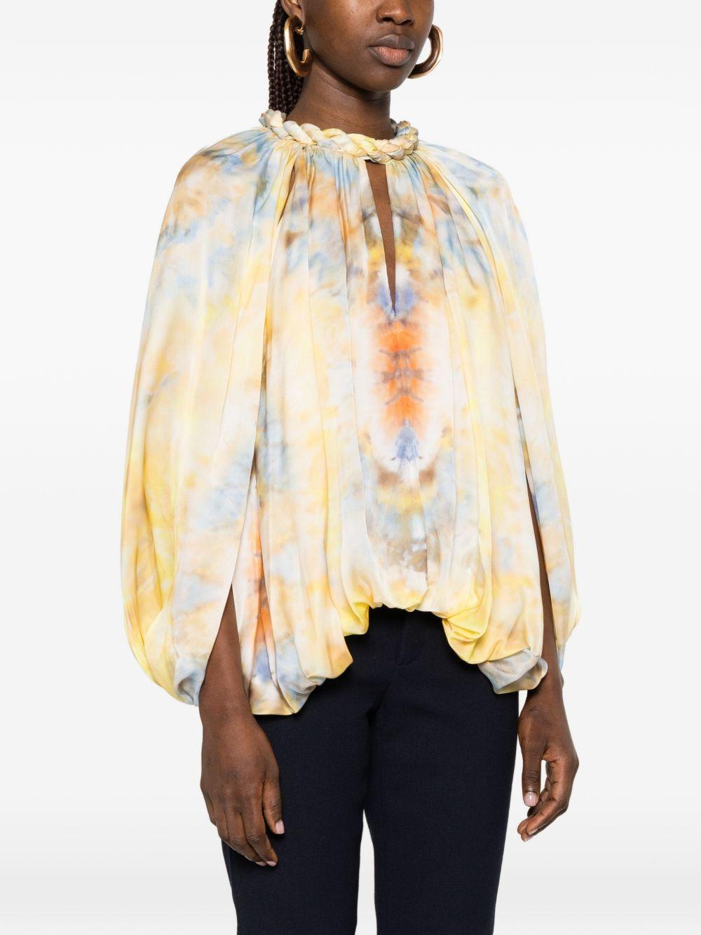 ZIMMERMANN Blusa con grafica floreale multicolore