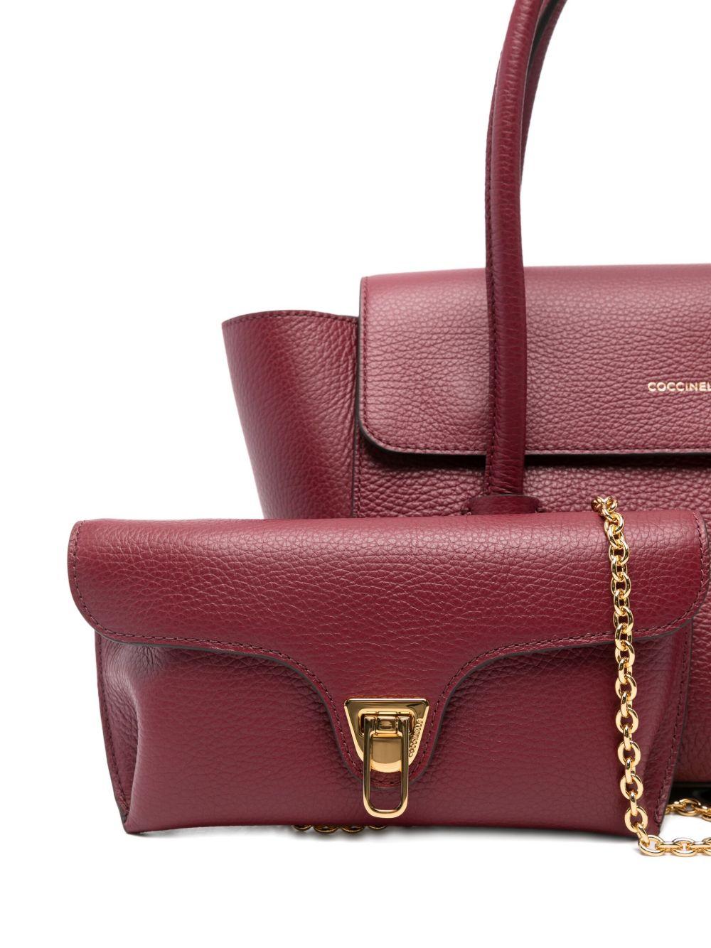 COCCINELLE Borsa in pelle bordeaux