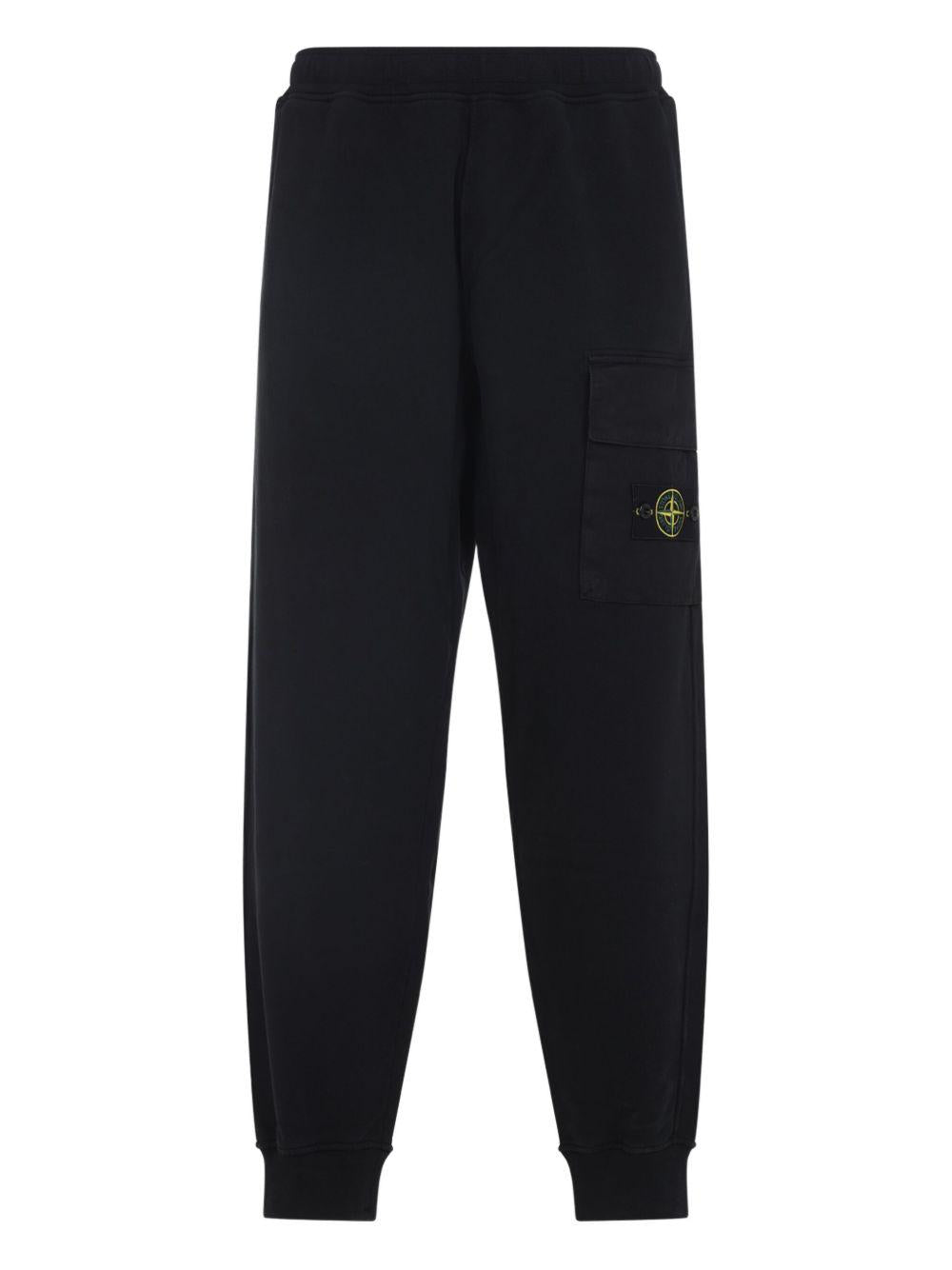 STONE ISLAND Pantaloni sportivi con patch logo