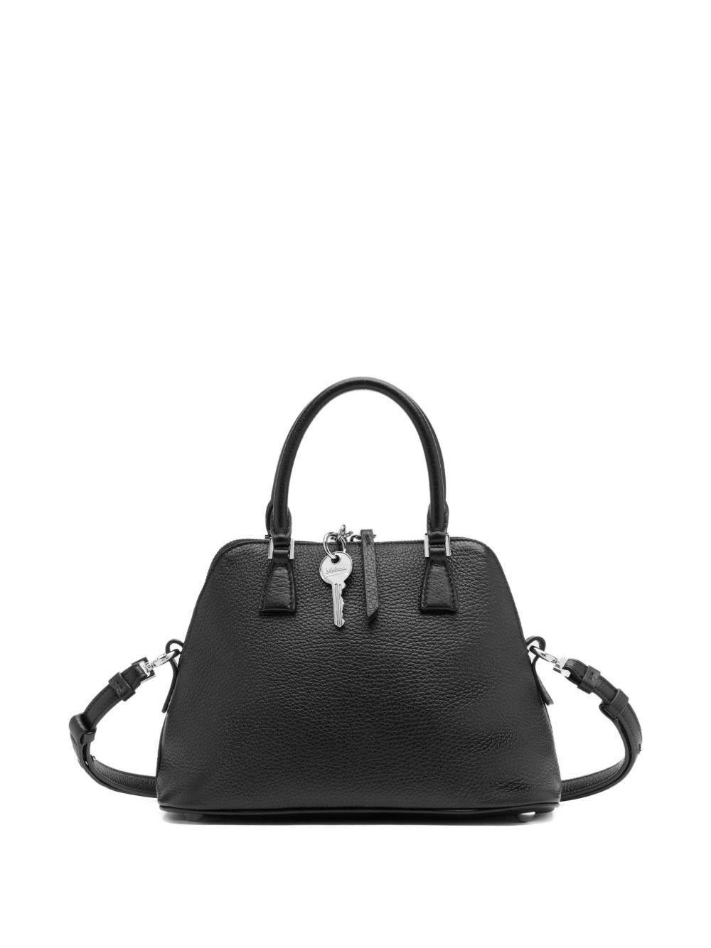 MAISON MARGIELA Borsa nera in pelle di vitello