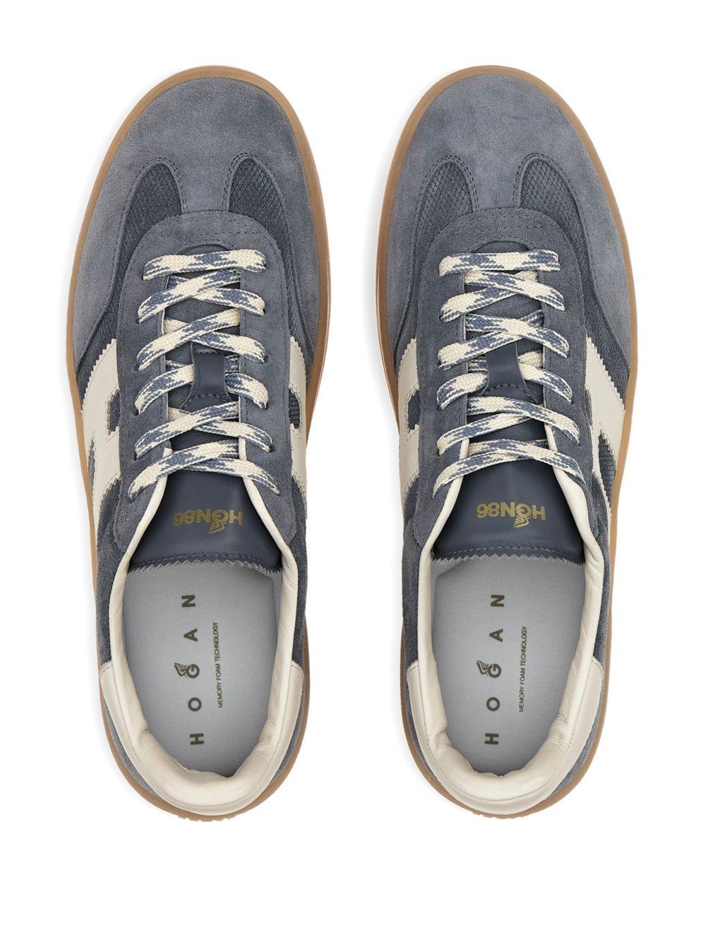 HOGAN Sneakers Cool in pelle blu/bianca