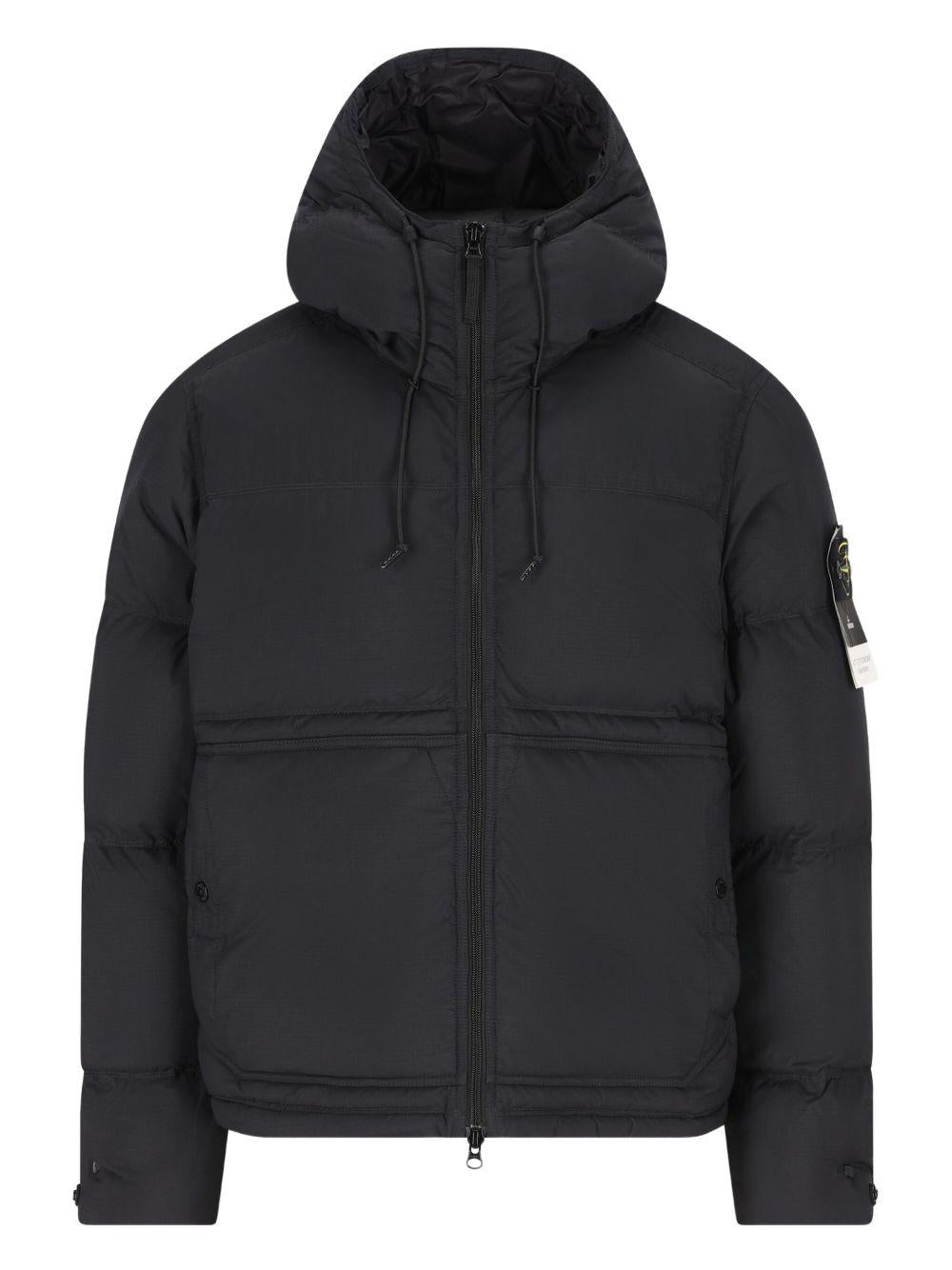 STONE ISLAND Piumino corto con cappuccio