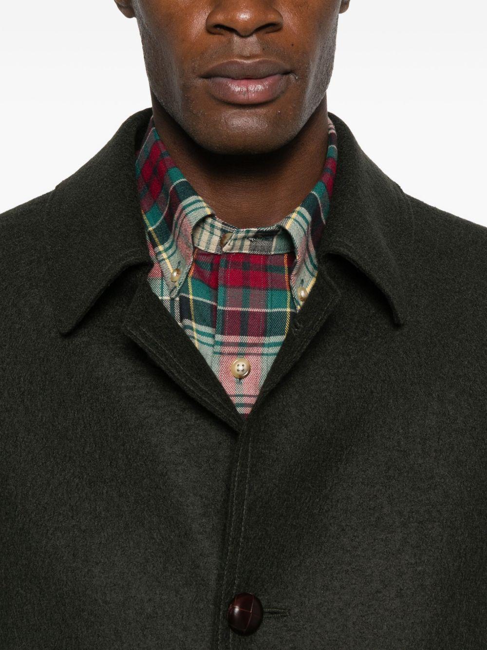 LODENFREY Cappotto lungo nero in lana