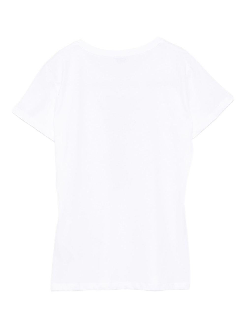LIUJO T-shirt girocollo bianca con stampa