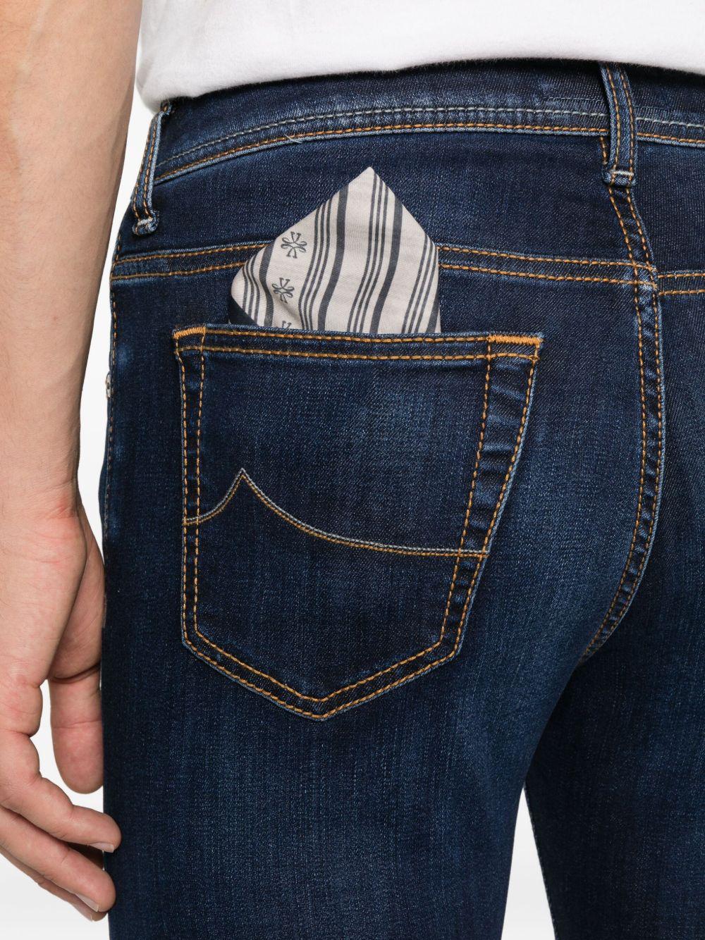 JACOB COHEN Jeans a gamba dritta blu scuro