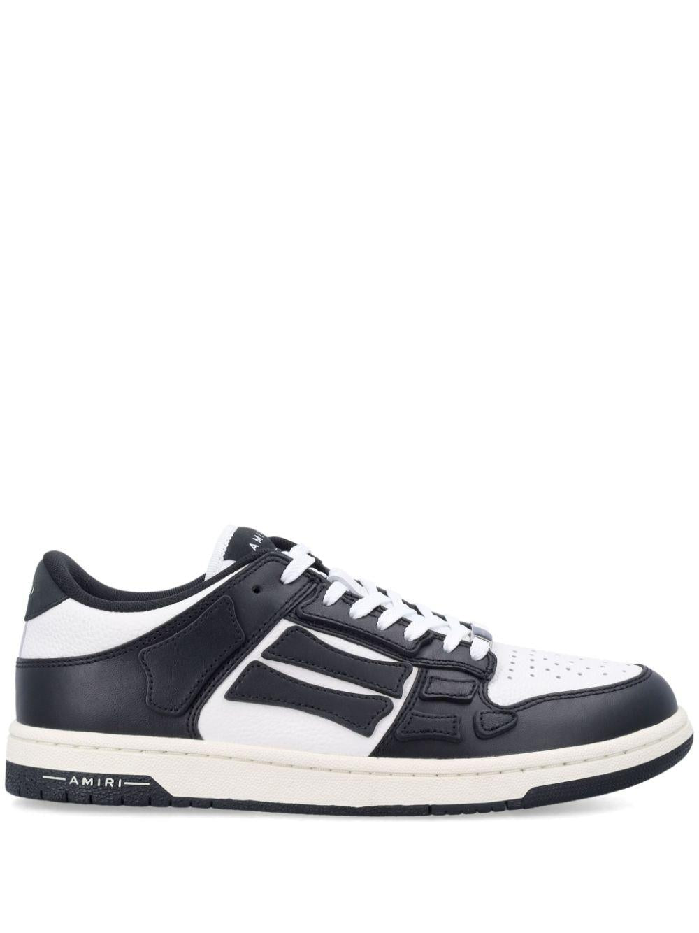 AMIRI Sneakers Skel in pelle bianca e nera