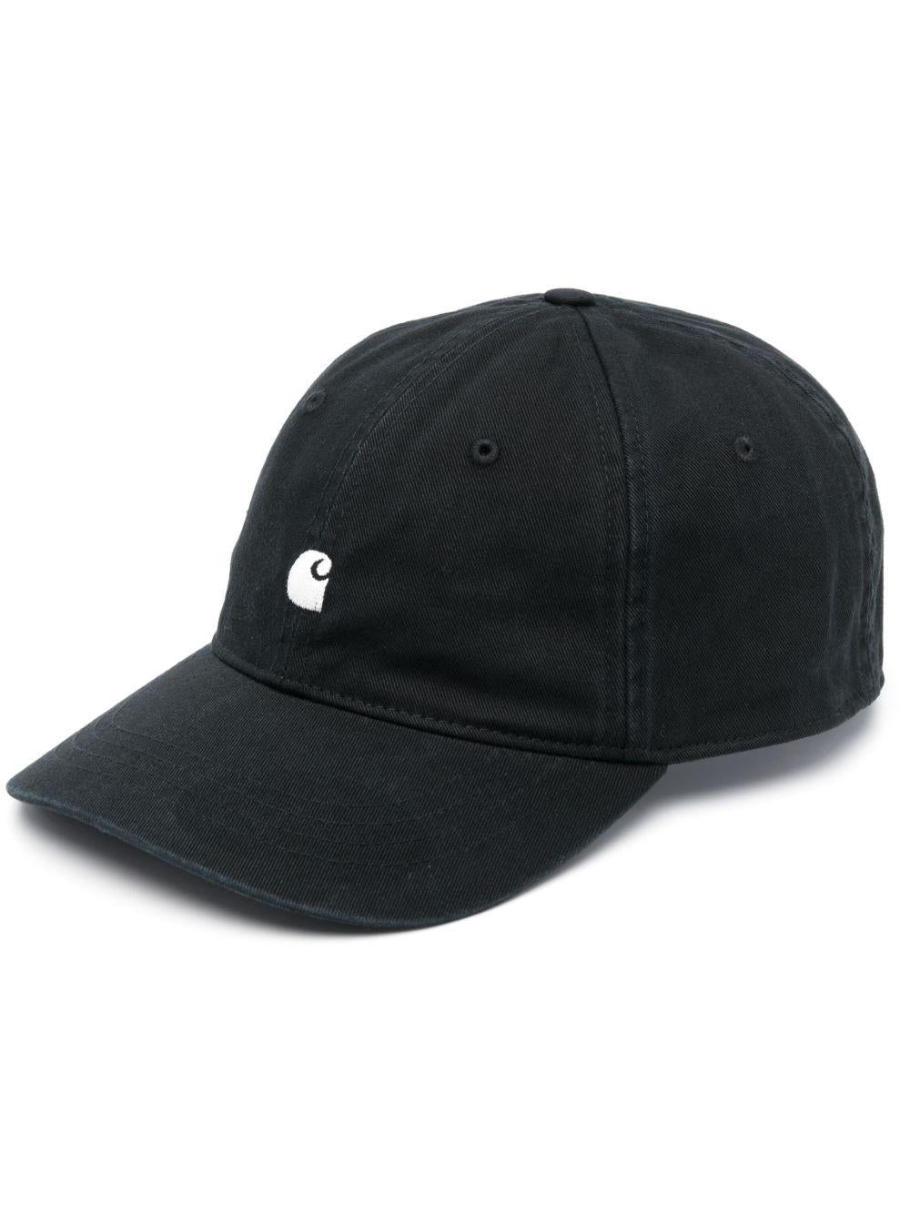 CARHARTT WIP Cappello baseball in cotone nero con logo