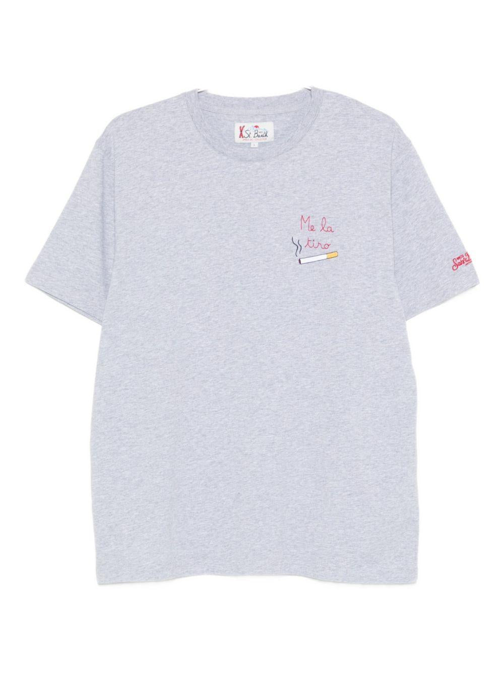 MC2 SAINT BARTH T-shirt a maniche corte in cotone grigio 'Arnott'