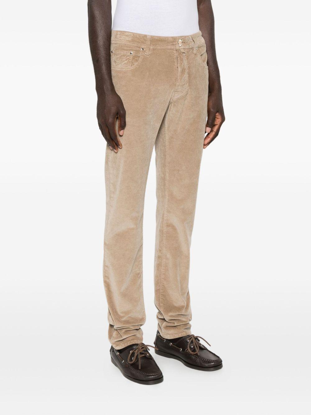 JACOB COHEN Pantaloni beige effetto velluto