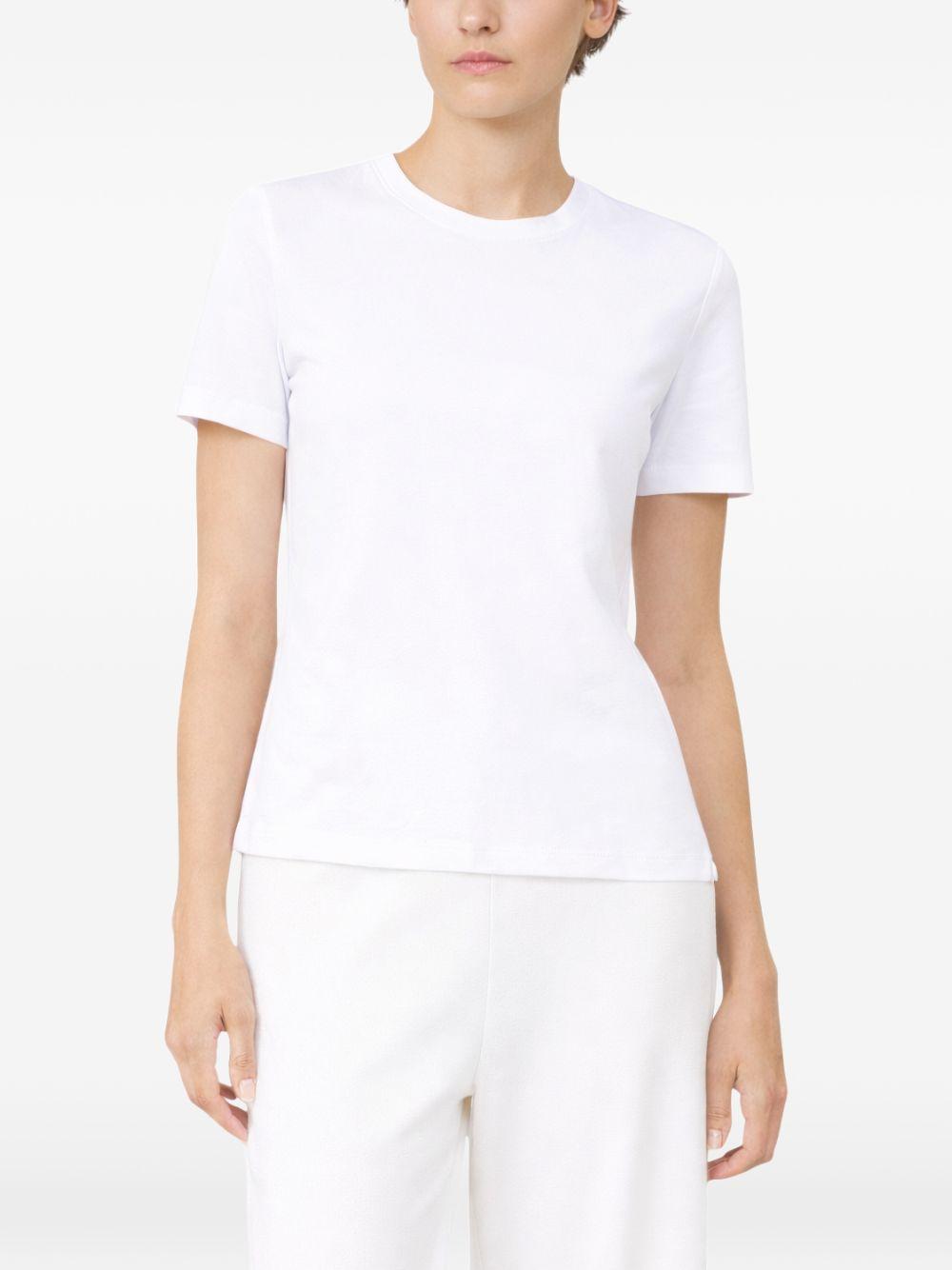 MAX MARA T-shirt a maniche corte Mxpmadia in cotone bianco