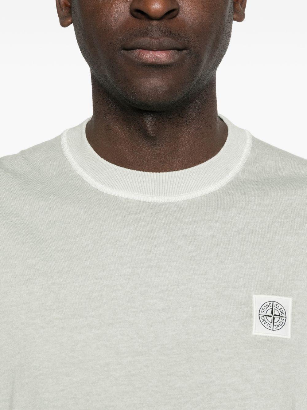 STONE ISLAND T-shirt a maniche corte verde chiaro