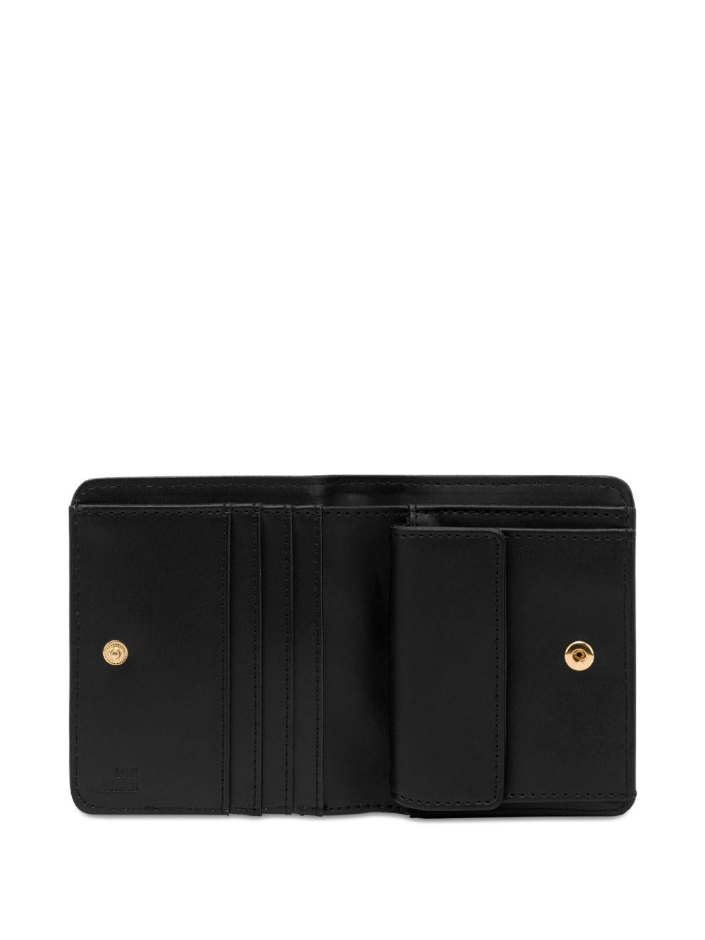 LOVE MOSCHINO Portafoglio nero bi-fold