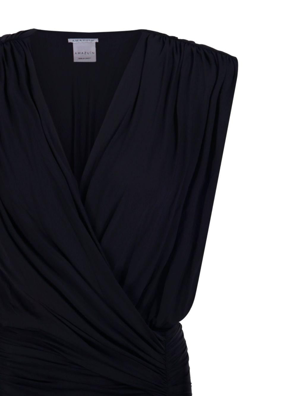 AMAZUIN Abito nero corto Candice Deep Black