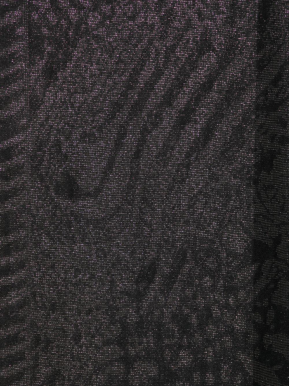 LIUJO Foulard nero con fantasia animalier