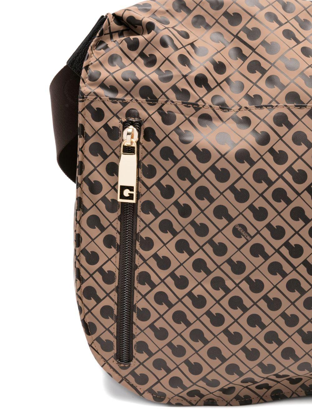 GHERARDINI Borsa a tracolla monogram in tessuto Softy