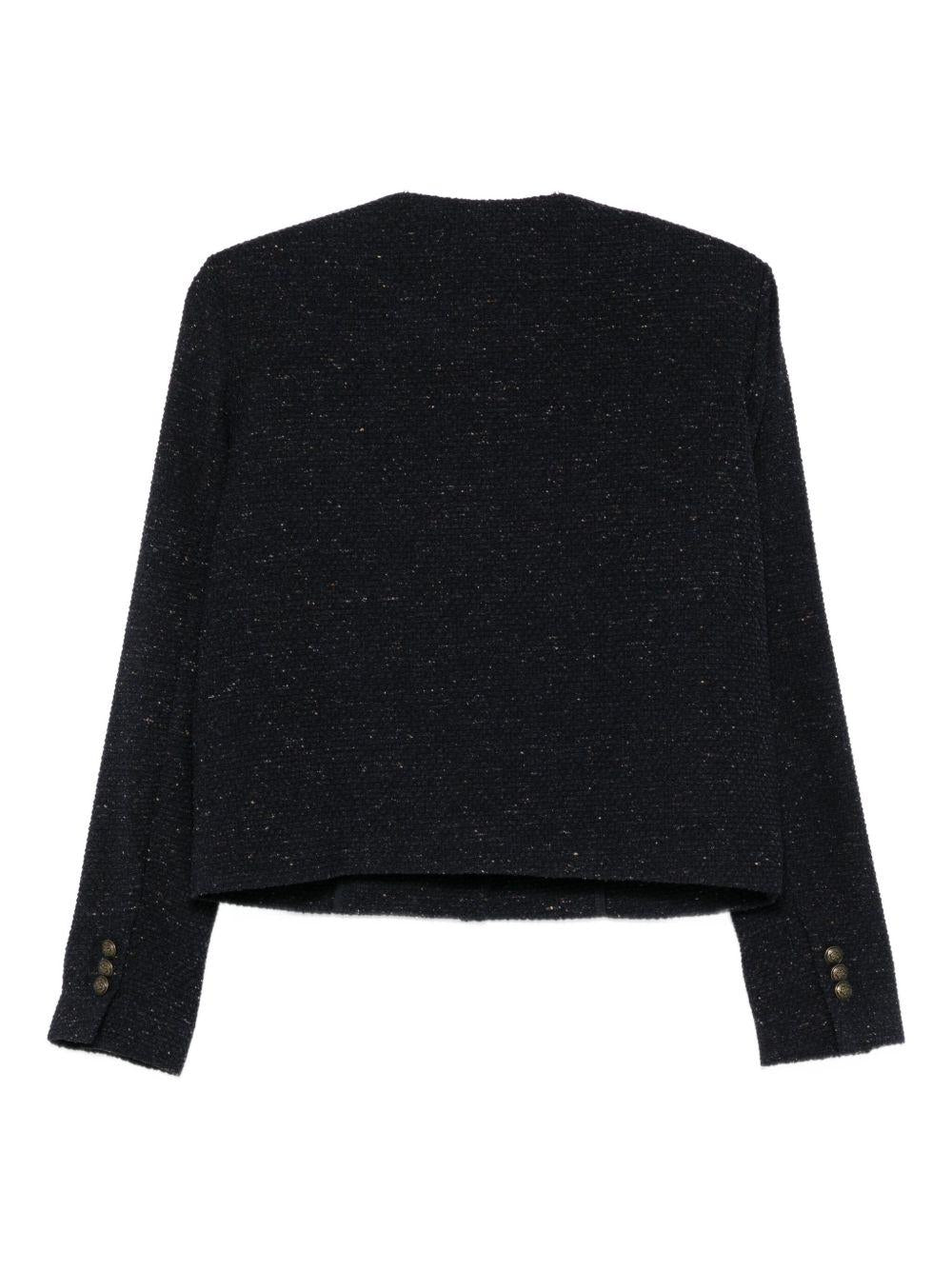 CIRCOLO 1901 Giacca nera con scollo rotondo