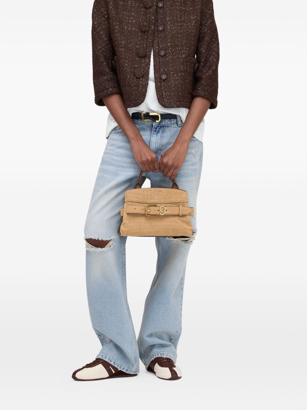 MARC JACOBS Borsa piccola Dakota in camoscio beige