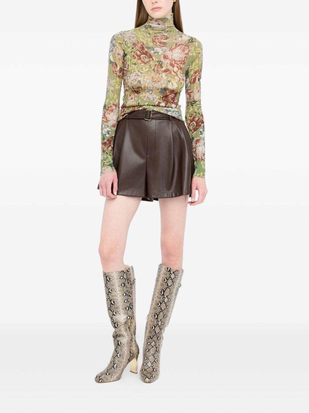 LIUJO Maglia a collo alto con fantasia