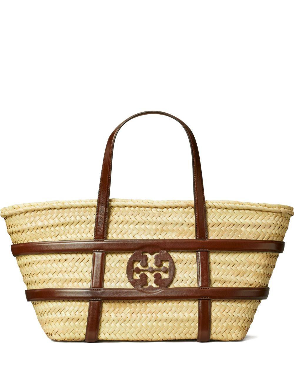 TORY BURCH Borsa shopping 'Ella' in rafia