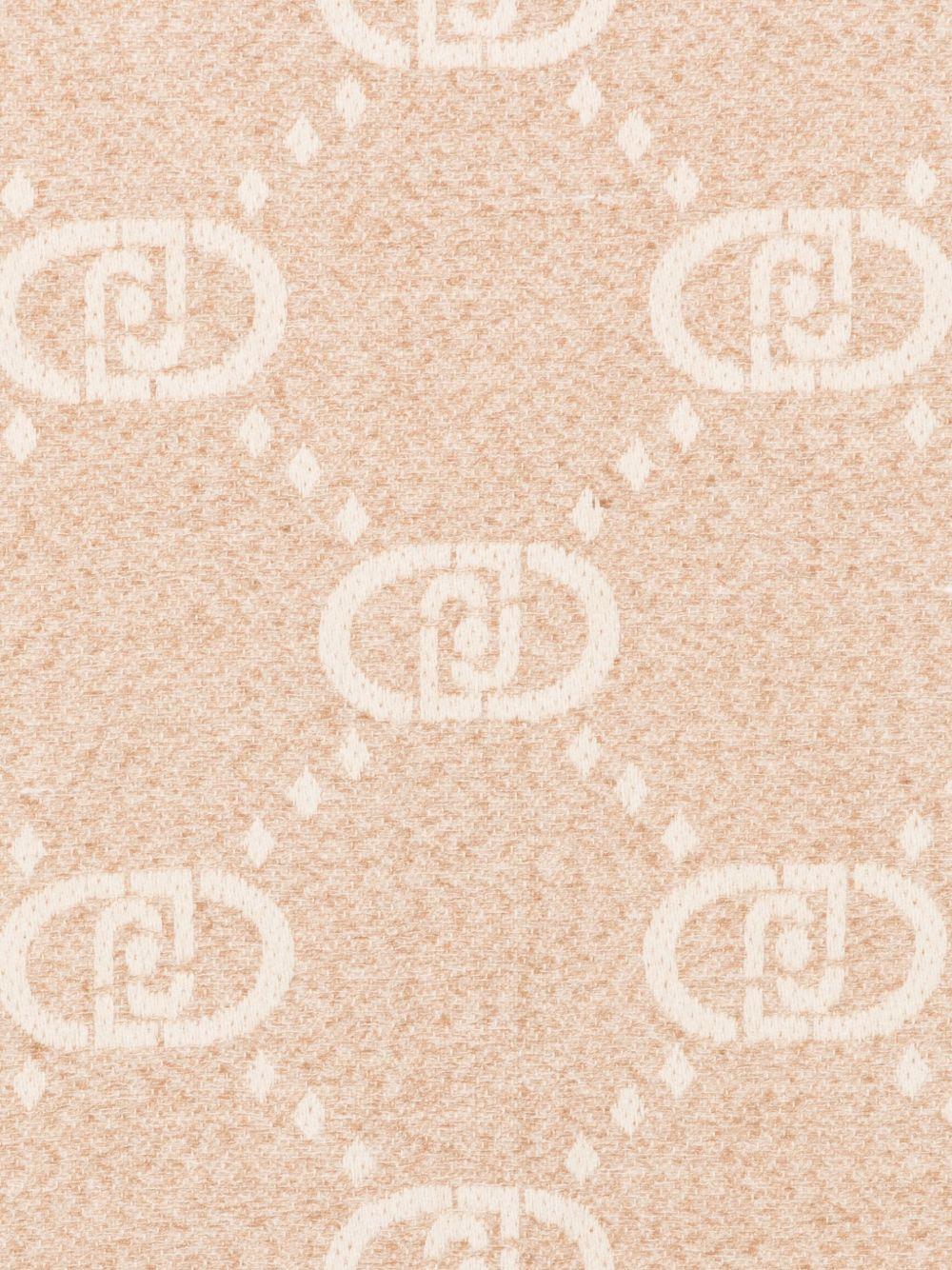 LIUJO Sciarpa con logo e frange