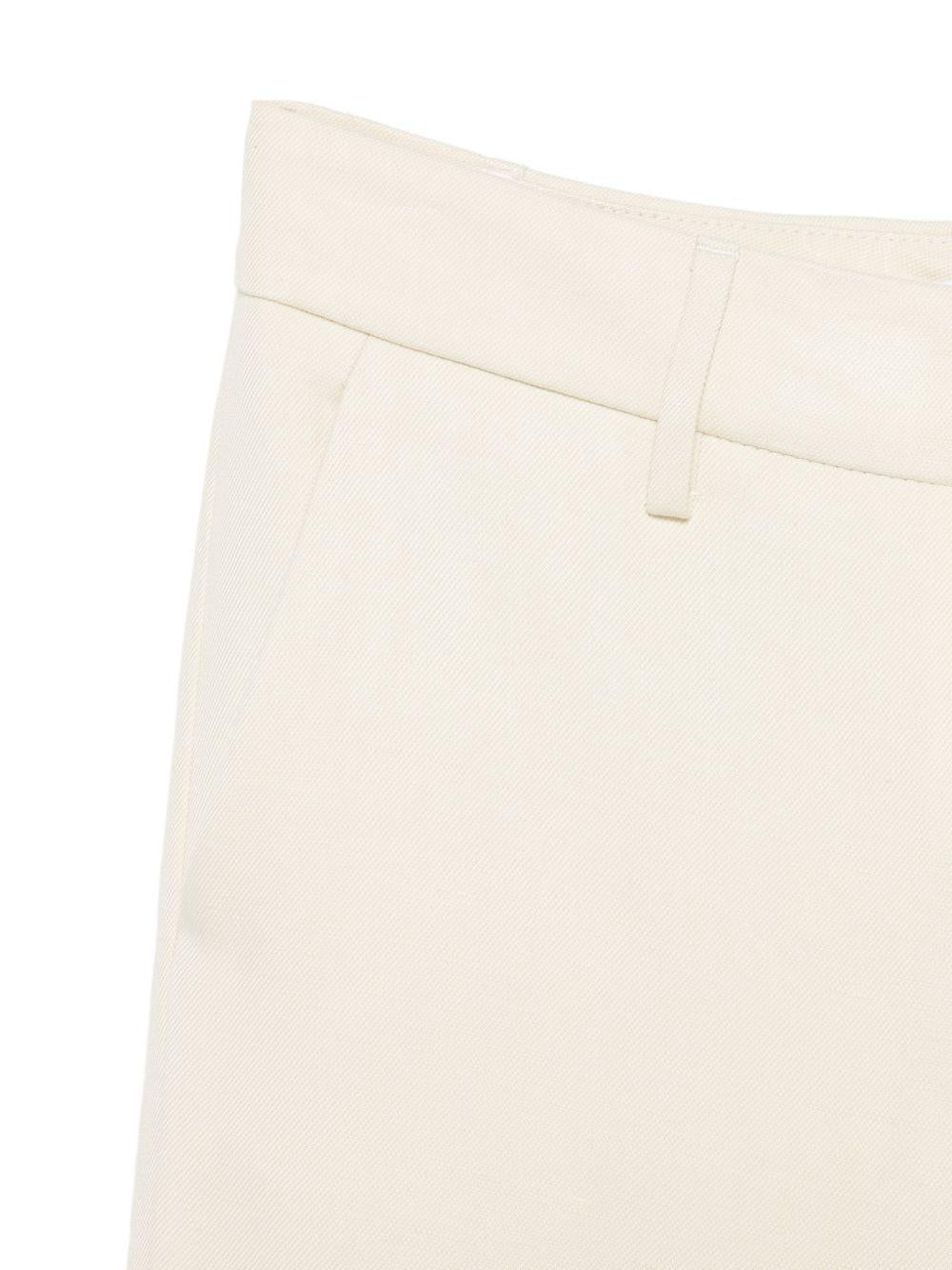 DONDUP Pantaloni bianchi svasati