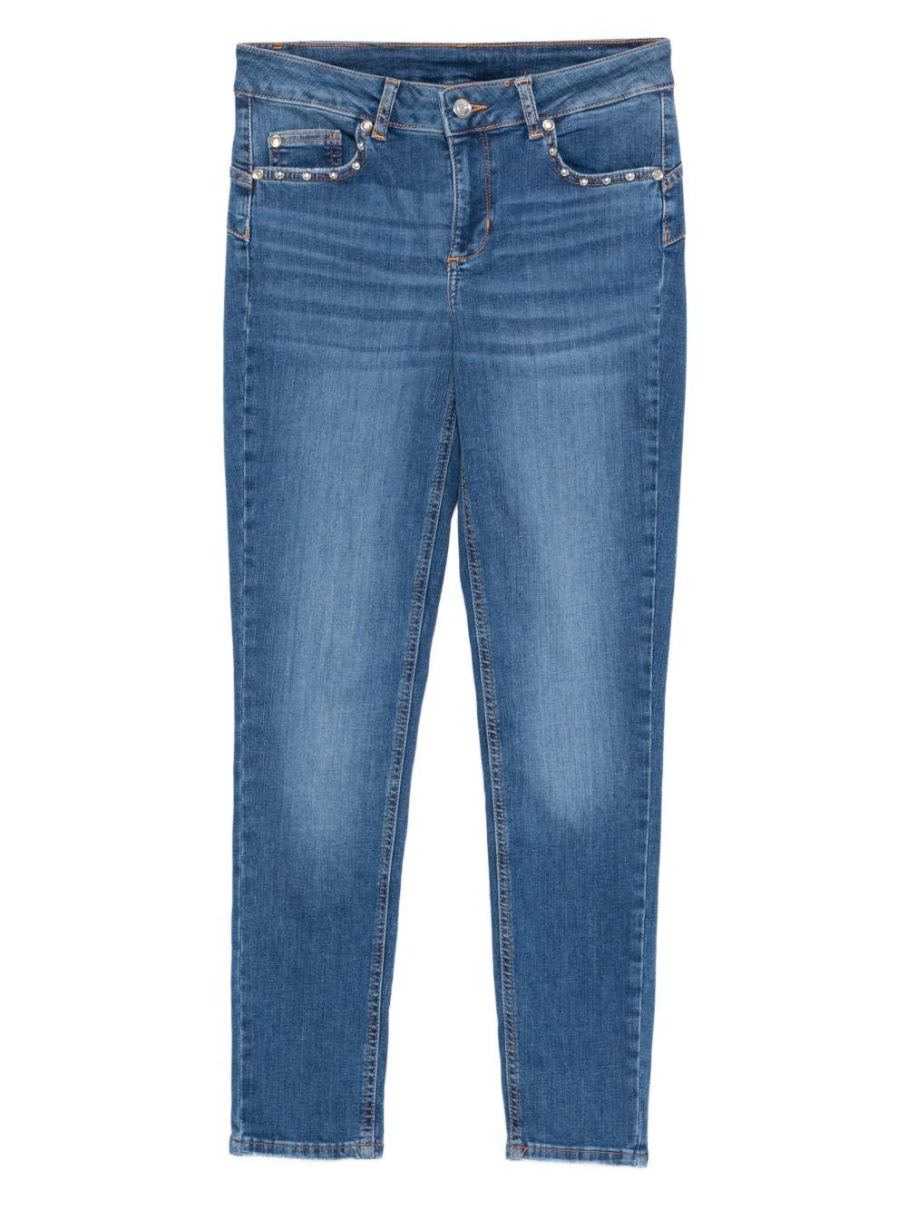 LIUJO Jeans blu con applicazioni