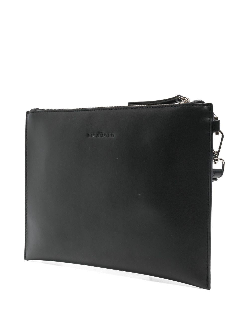 JOHN RICHMOND Pochette nera con logo
