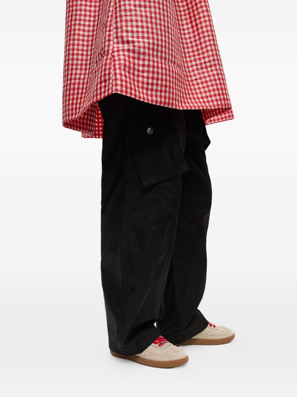 GANNI Sneakers in tela con bordo grezzo