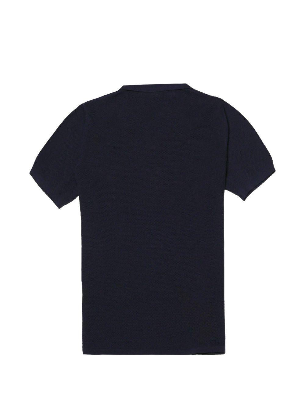 MC2 SAINT BARTH Polo Sloan Mesh in cotone blu