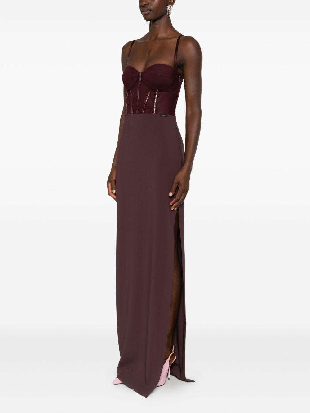 ELISABETTA FRANCHI Abito lungo a corsetto