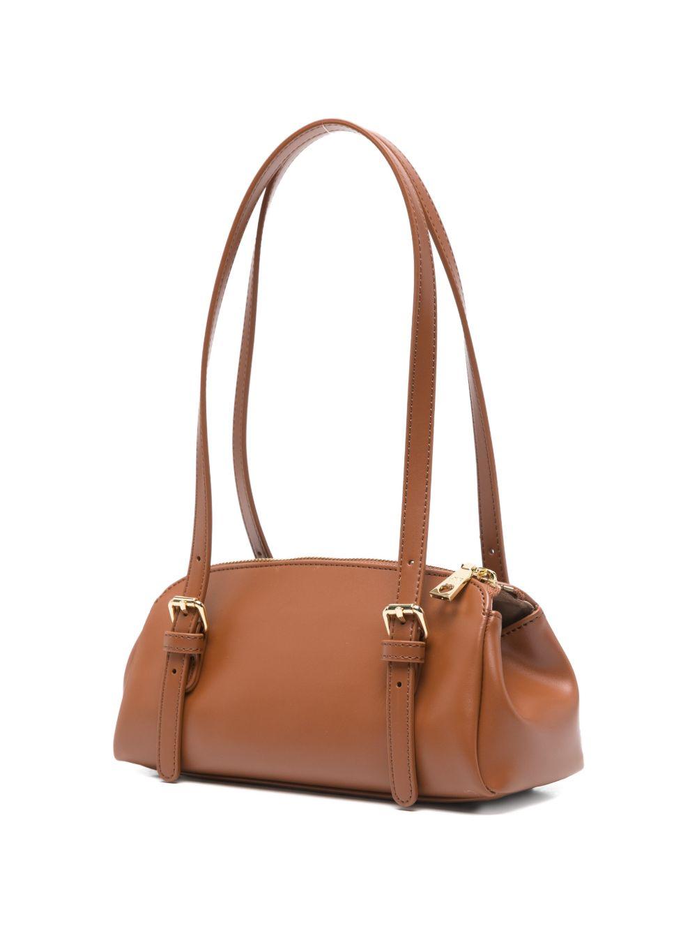 LOVE MOSCHINO Borsa marrone in ecopelle con dettagli dorati