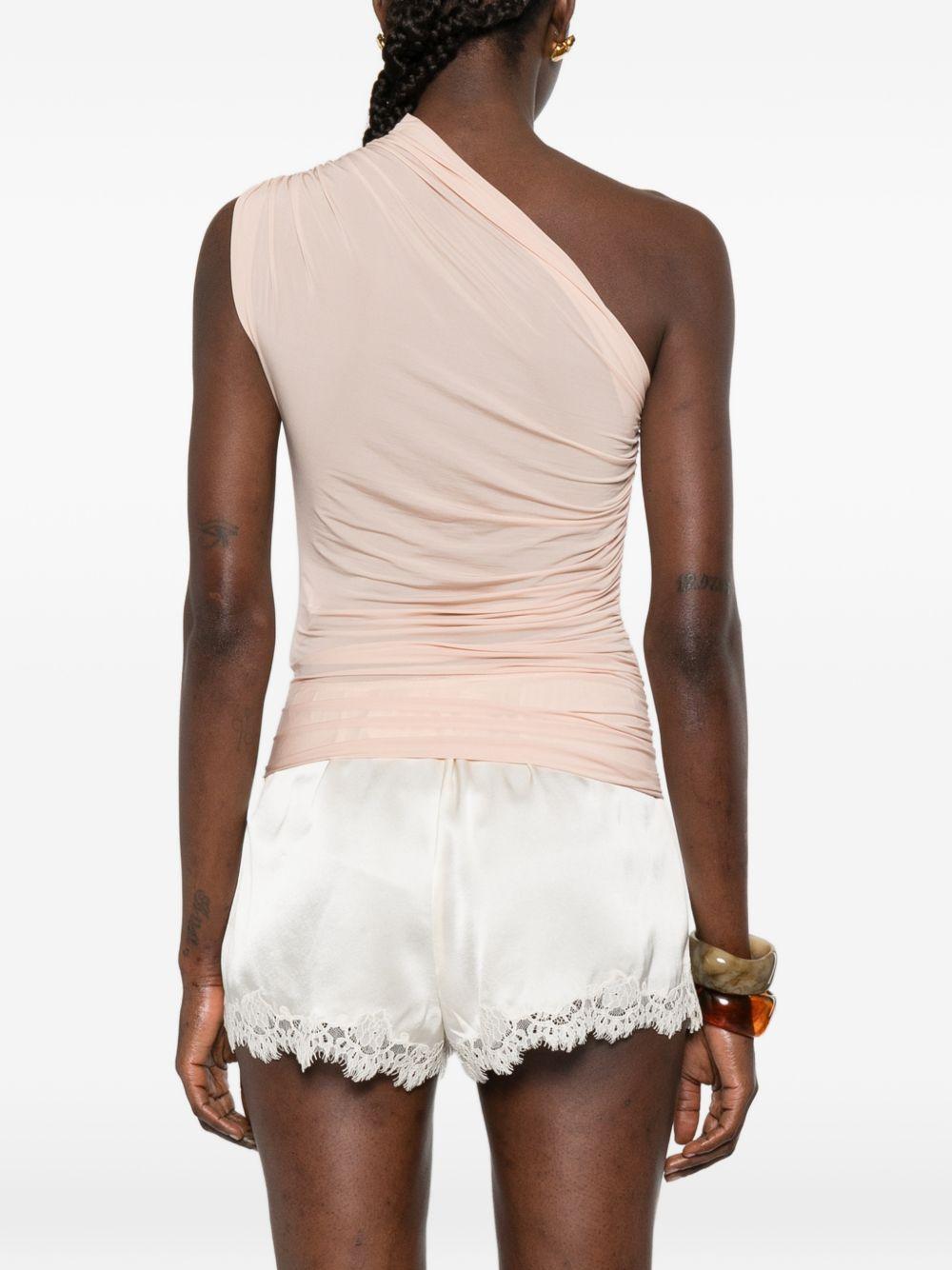 ELISABETTA FRANCHI Top monospalla rosa