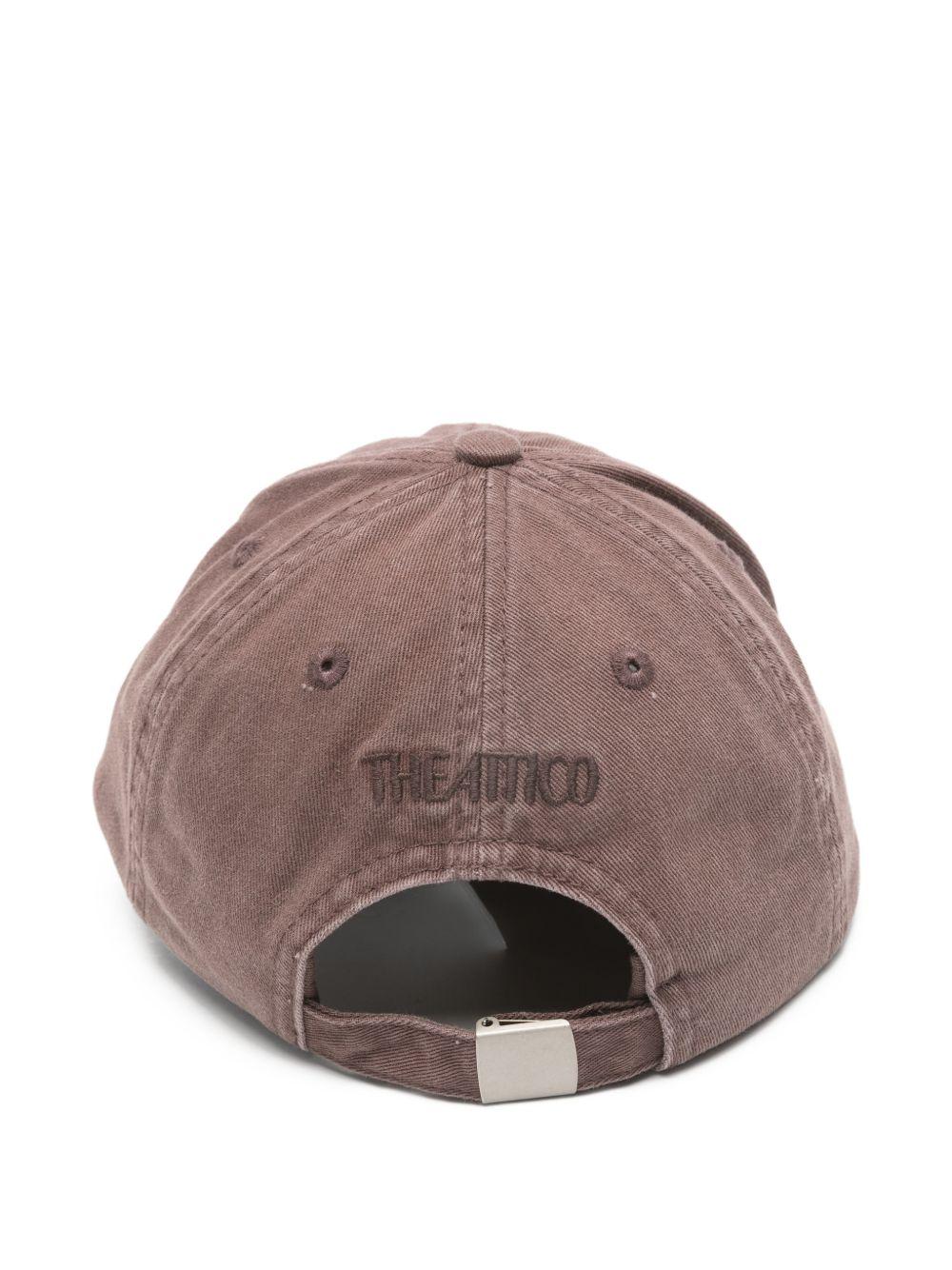 THE ATTICO Cappello baseball in cotone rosa