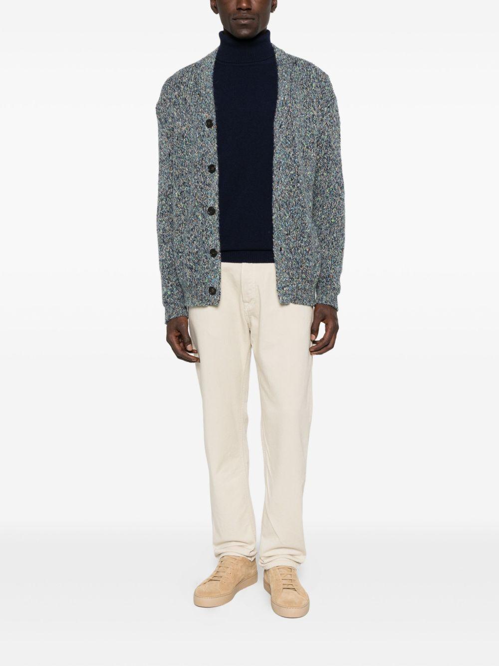 DANIELE FIESOLI Maglia a collo alto blu navy