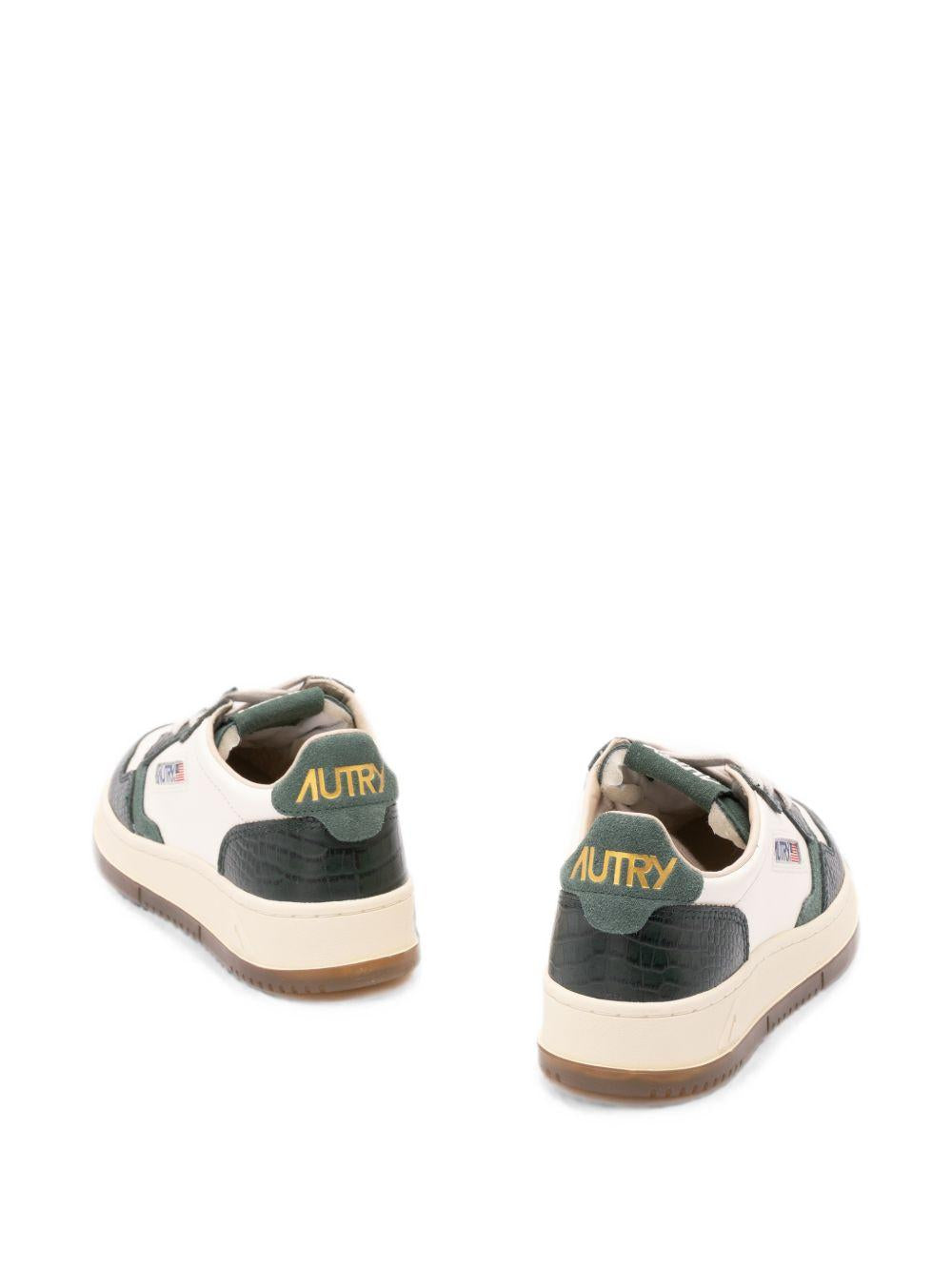 AUTRY Sneakers Medalist con dettagli effetto coccodrillo