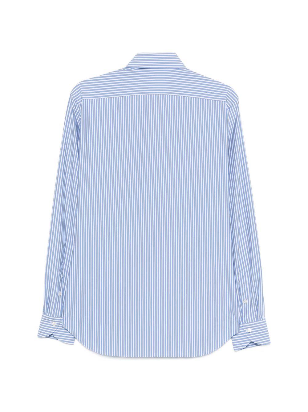 XACUS Camicia Taylor a righe blu