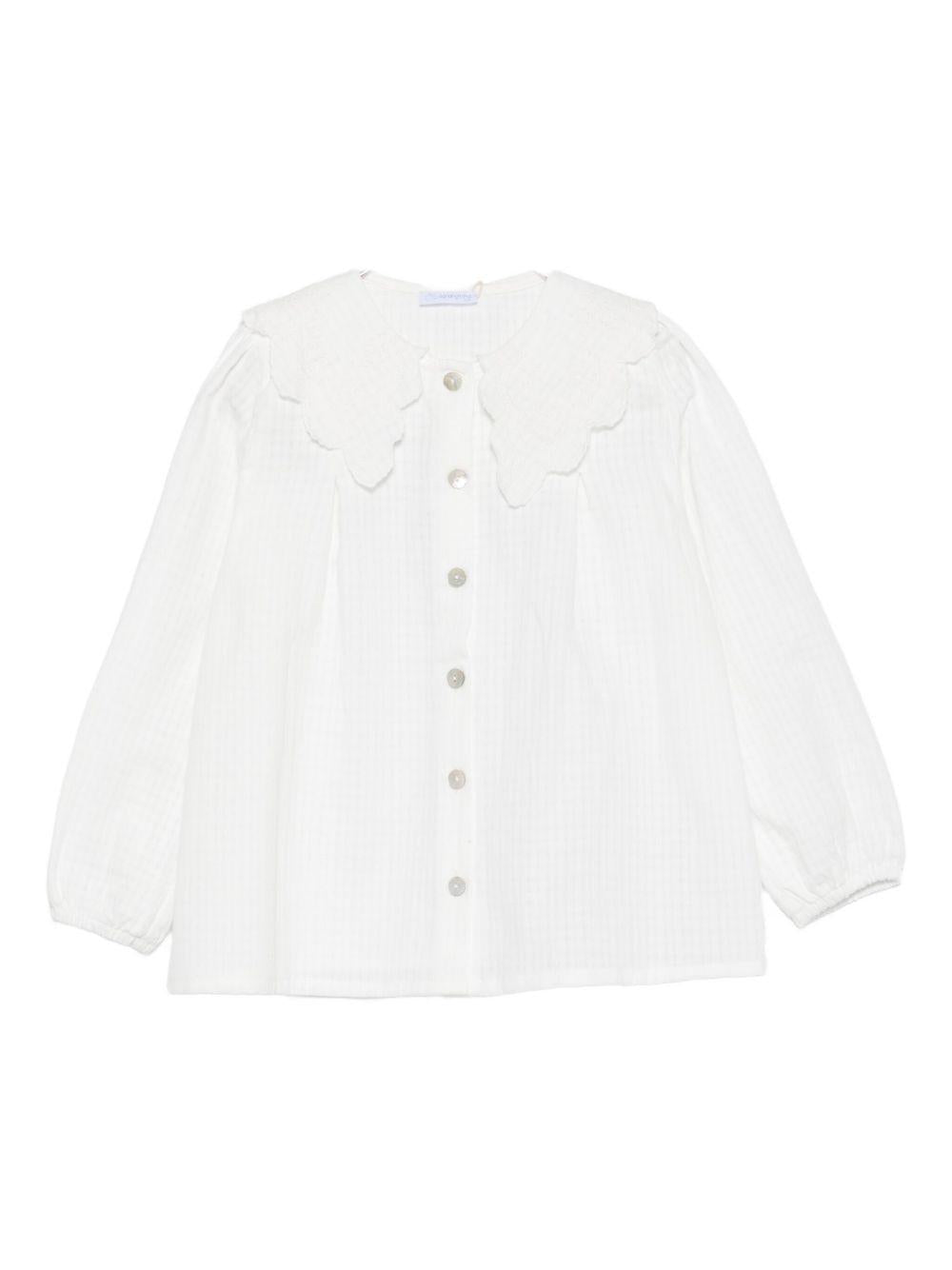 LARANJINHA Camicia con colletto smerlato