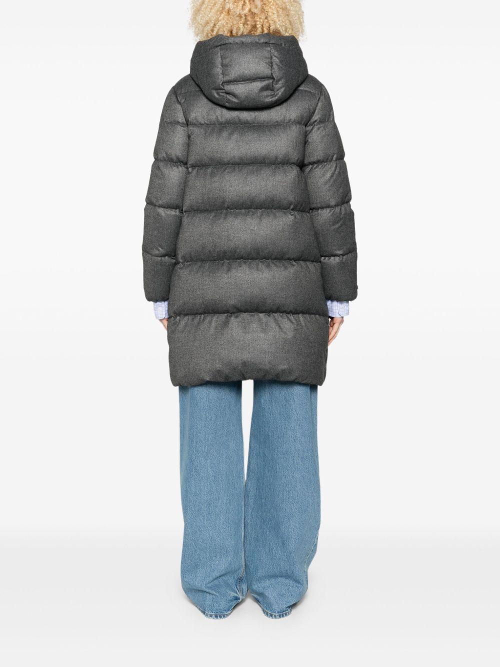 PESERICO Piumino lungo con cappuccio e zip