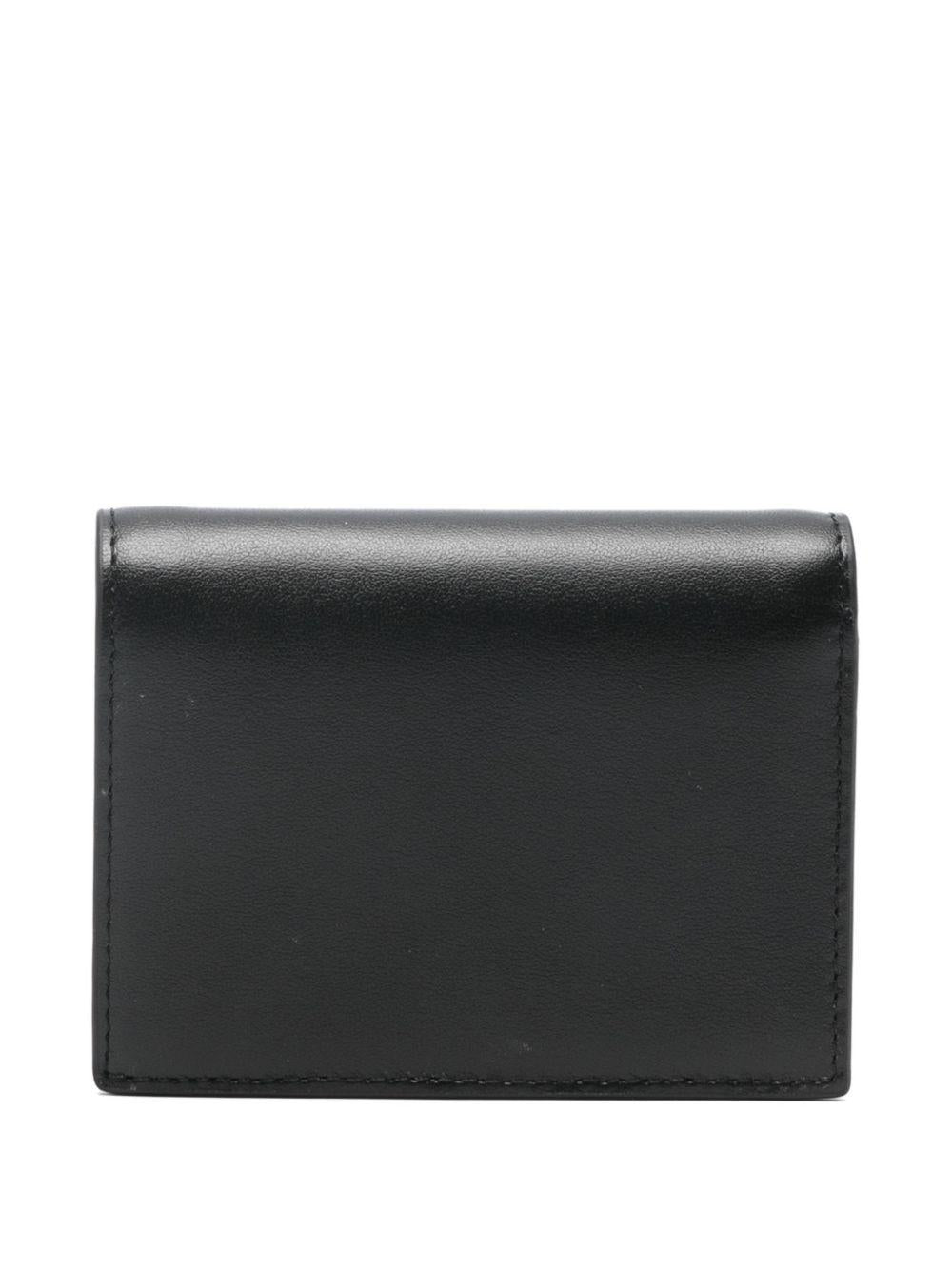 DIESEL Portafoglio in pelle nera con logo
