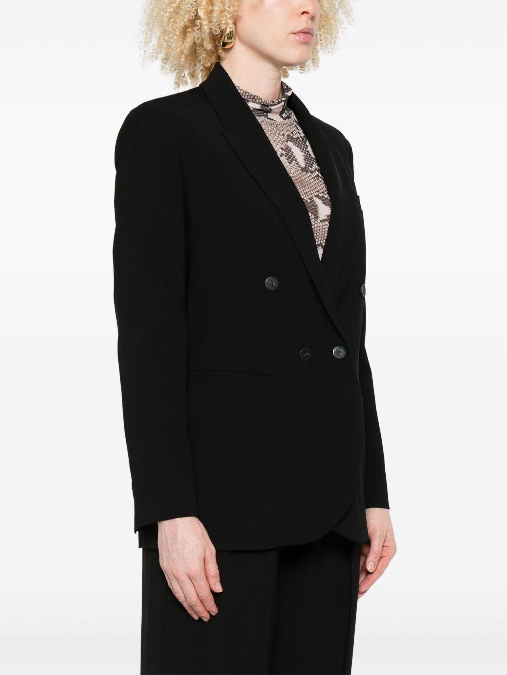 FORTE FORTE Blazer nero doppiopetto