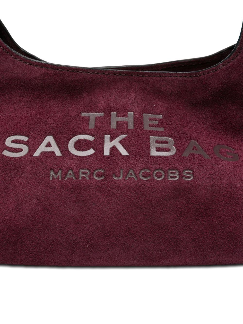 MARC JACOBS Borsa 'Mini Sack bag' in camoscio bordeaux