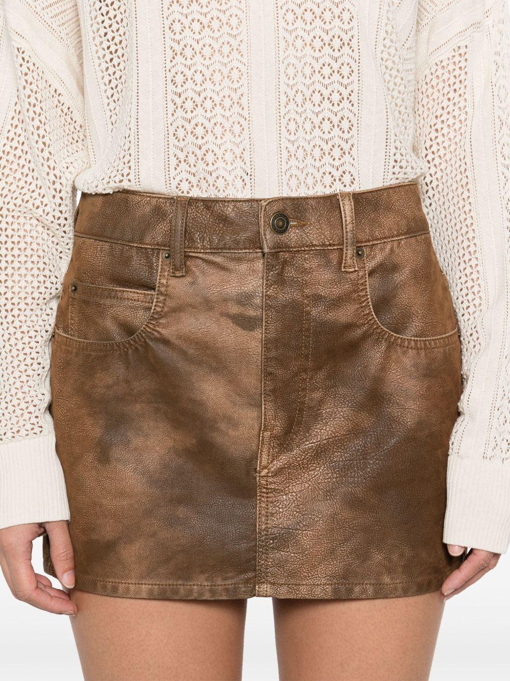 MARANT ETOILE Minigonna 'Kimmy' marrone tabacco